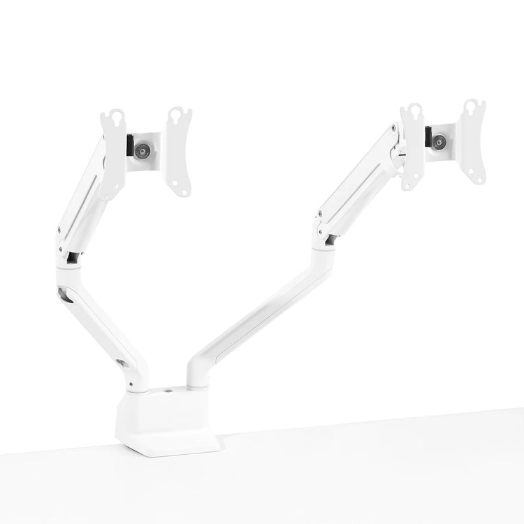 Swing Double Monitor Arm, White