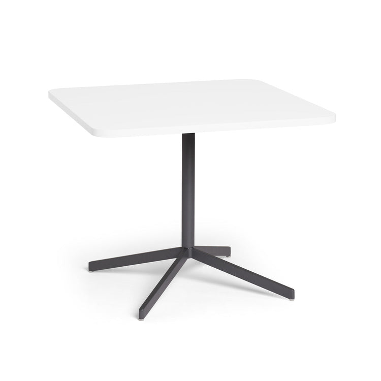 Touchpoint Table 36x36" Square - White Top Charcoal Base