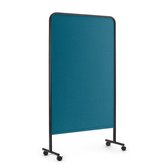 Goal Fabric Pinboard, 39x67", Black + Teal